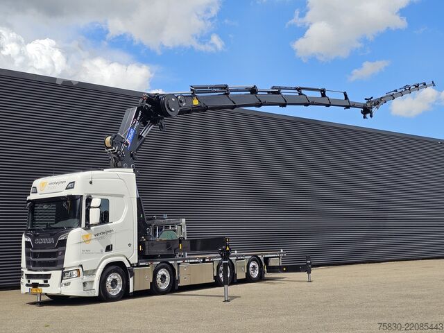 Ladepritsche Scania R590 - 8x2 WIDE SPREAD / HMF 95 tm - JIB - LIER...