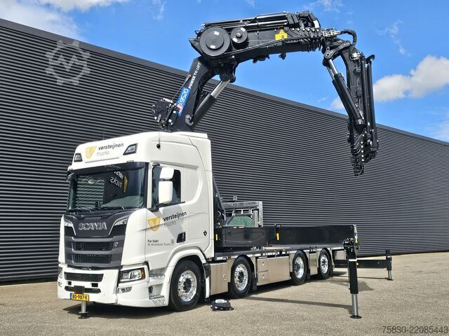 Ladepritsche Scania R590 - 8x2 WIDE SPREAD / HMF 95 tm - JIB - LIER...
