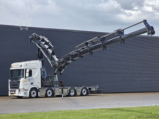 Ladepritsche Scania R590 - 8x2 WIDE SPREAD / HMF 95 tm - JIB - LIER...
