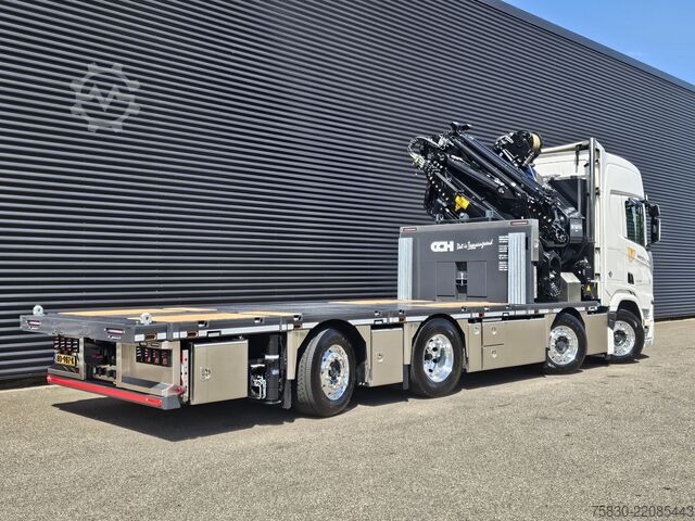 Ladepritsche Scania R590 - 8x2 WIDE SPREAD / HMF 95 tm - JIB - LIER...