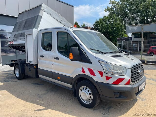 βαν με διπλή καμπίνα Ford Transit Kipper aus 1.Hand+Klima+AHK+EU5