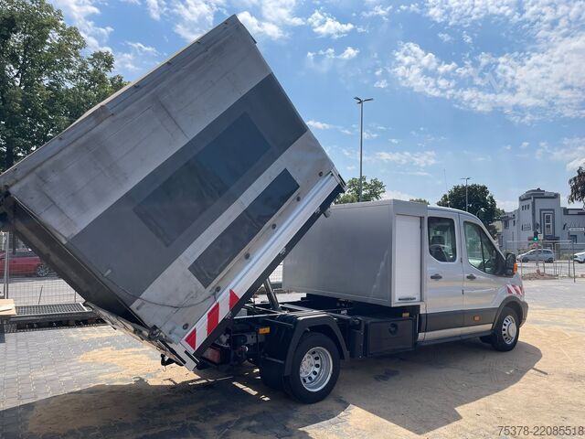 βαν με διπλή καμπίνα Ford Transit Kipper aus 1.Hand+Klima+AHK+EU5
