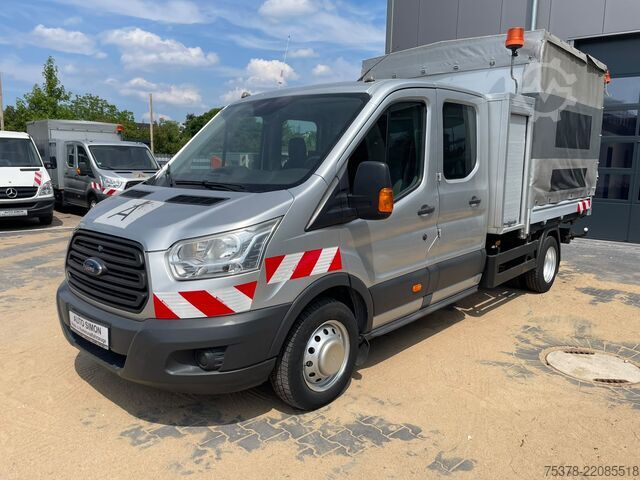 βαν με διπλή καμπίνα Ford Transit Kipper aus 1.Hand+Klima+AHK+EU5