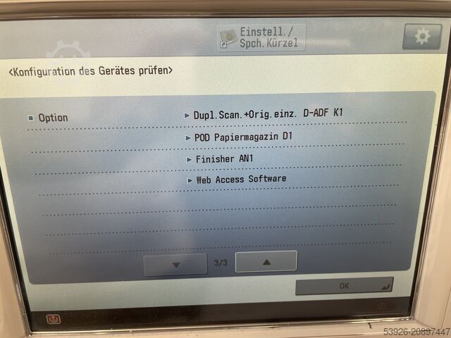 Stampante digitale Canon imagePRESS C8000VP incl. Fiery, Finisher, Paperdeck