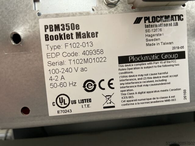 Dokumentefinisheringssystem Plockmatic PBM350e