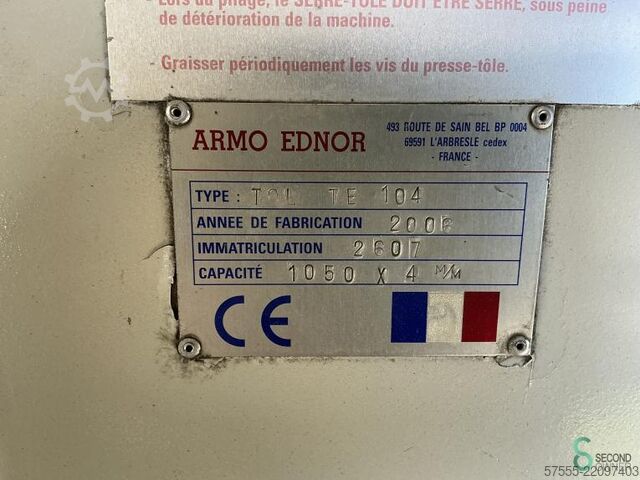 Schwenkbiegemaschinen  ARMO EDNOR TOL TE 104 2006 ARMO EDNOR TOL TE 104
