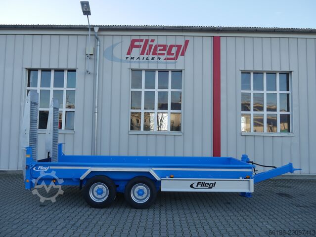 Tandem Anhänger FLIEGL Tandem-Tiefbett-Anhänger TTS 100 5,5m