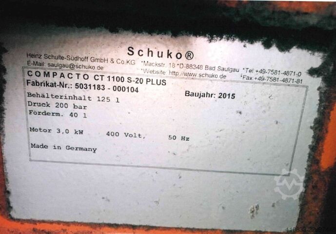 Sistem de extracție staționar Schuko COMPACTO CT 1100 S-20 plus