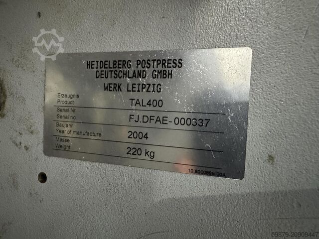 Heidelberg marcadora TAL 400 (2004) Heidelberg TAL 400
