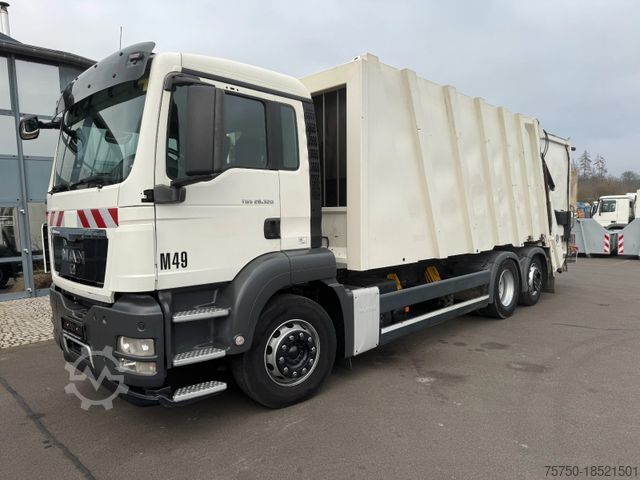Vuilniswagen MAN TGS 26.320 6x2 Faun Presswagen 524