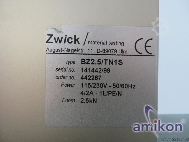 Bordprovningsmaskin upp till 2,5 kN ZwickRoell BZ2.5/TN1S
