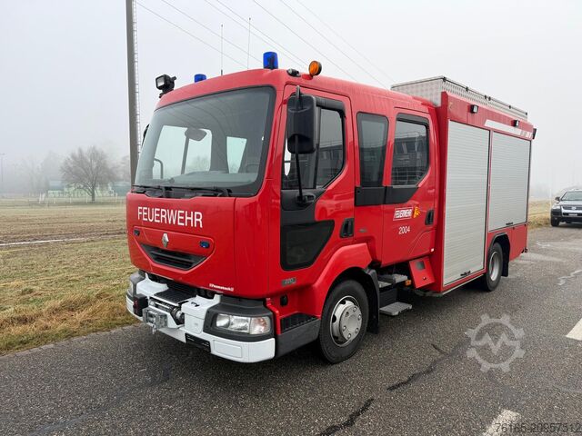 Vrachtwagen met bakwagen Renault Midlum 220.10
