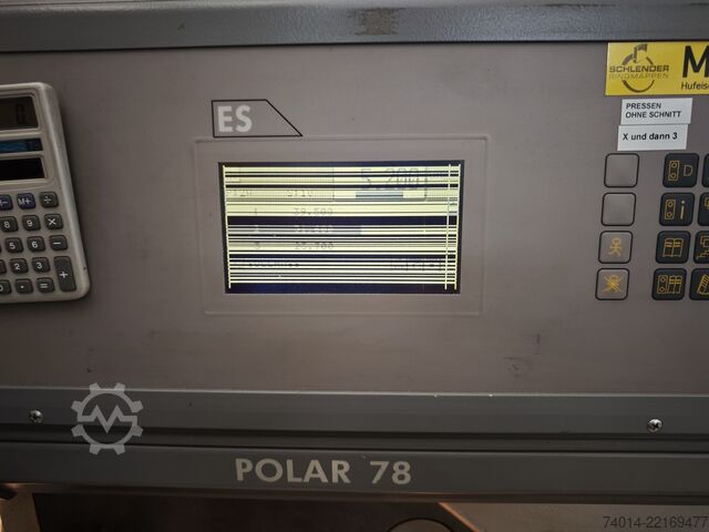 Papírvágó gép Polar Mohr 78 ES