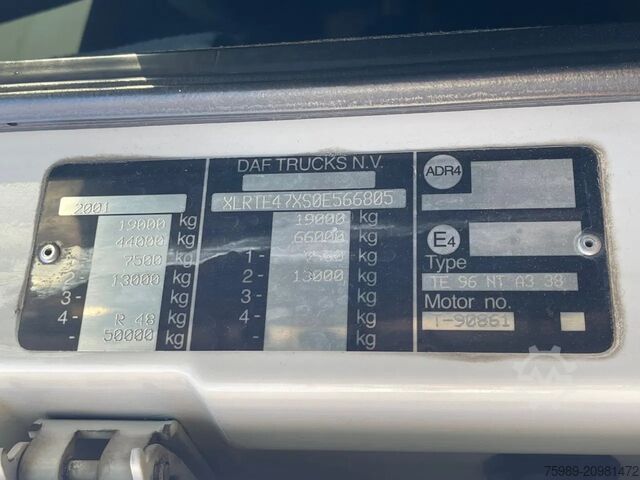 Standard-SZM DAF XF 95.480 Manual