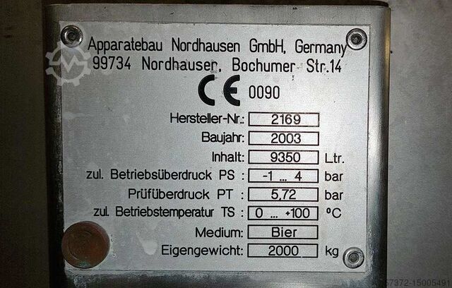Pasteurizador flash Apparatebau Nordhausen 