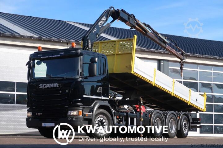 Vinç kamyonu Scania G450 8X4/ FASSI 15 TON CRANE/ EURO 6/ FULL AIR