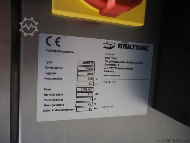 Vulmachine, portioneerder, thermoformer Frey, Thom, Multivac F-Line F223, C-Linie, R 530, Multi-Load