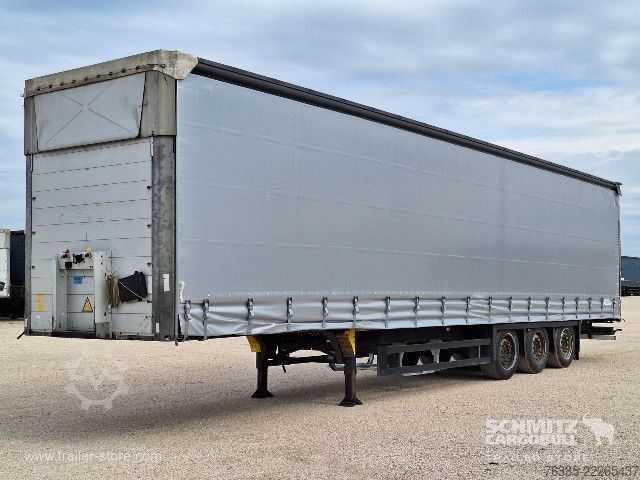 Open semitrailer with tarp Schmitz Cargobull Curtainsider Mega