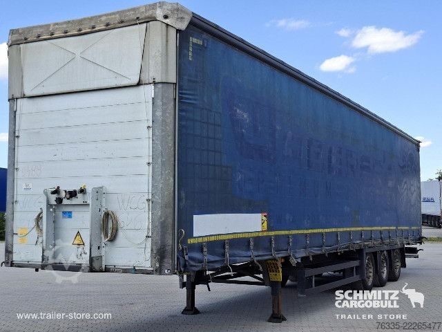 Open semitrailer with tarp Schmitz Cargobull Curtainsider Mega
