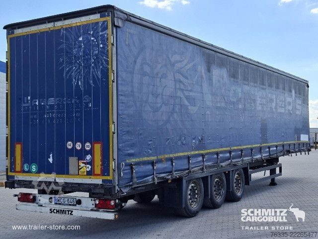 Open semitrailer with tarp Schmitz Cargobull Curtainsider Mega