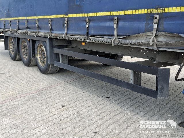 Open semitrailer with tarp Schmitz Cargobull Curtainsider Mega