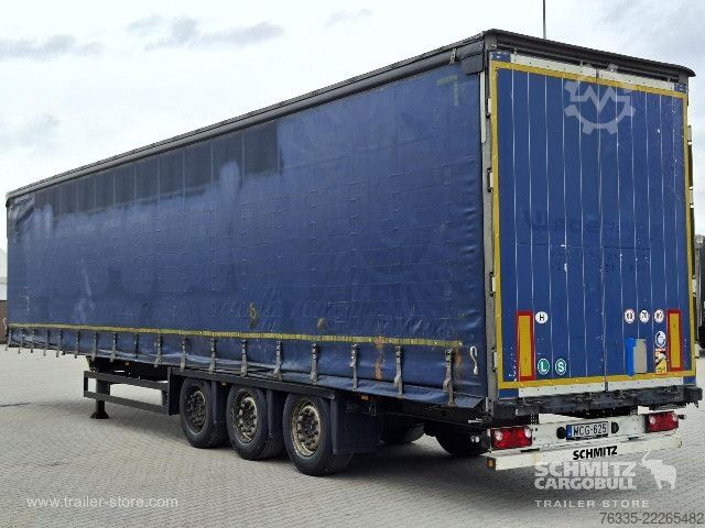 Open semitrailer with tarp Schmitz Cargobull Curtainsider Mega