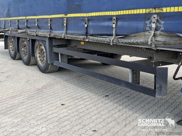 Open semitrailer with tarp Schmitz Cargobull Curtainsider Mega