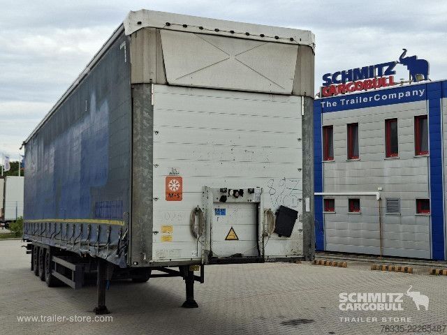 Open semitrailer with tarp Schmitz Cargobull Curtainsider Mega