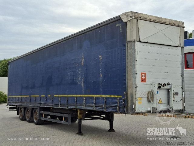 Open semitrailer with tarp Schmitz Cargobull Curtainsider Mega