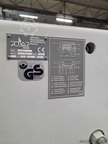 Paper cutting machine Polar 92 XT