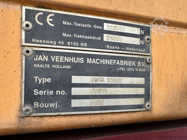 Baggerkieper JVBK 22000 tractor trailer  Baggerkieper JVBK 22000