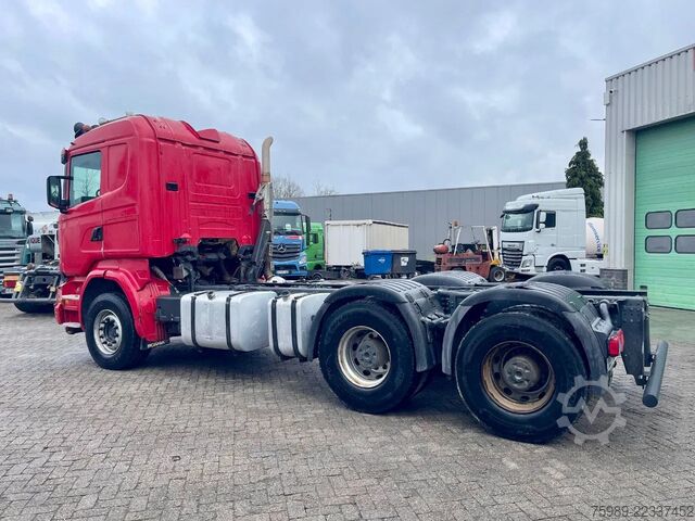 Chassis met cabine Scania R580 V8 6x4, RETARDER, 614915 km FULL SPRING!  ...