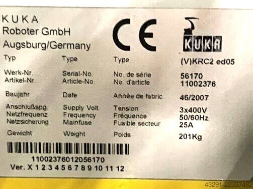 Industrijski robot KUKA KR 240 L180-2 2000 Seriennr. 913766