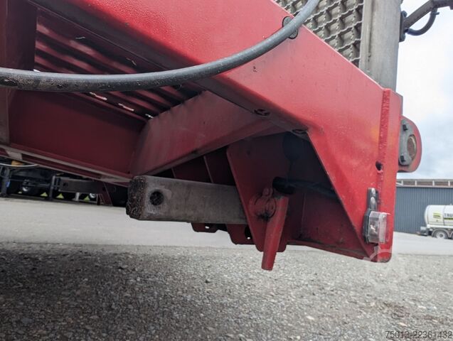 Dieplader oplegger FLIEGL Hubtisch, Gitterrostboden, E-Hydr., Seilwinde