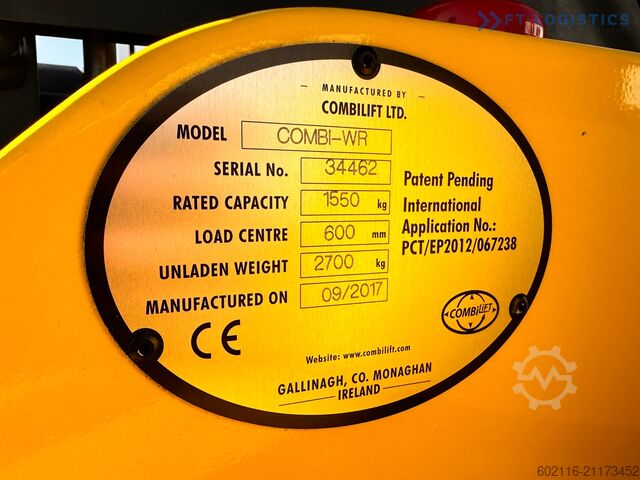 4-utas targonca Combilift WR / DUPLEX / 4.5M / 2017 / ONLY 30 H