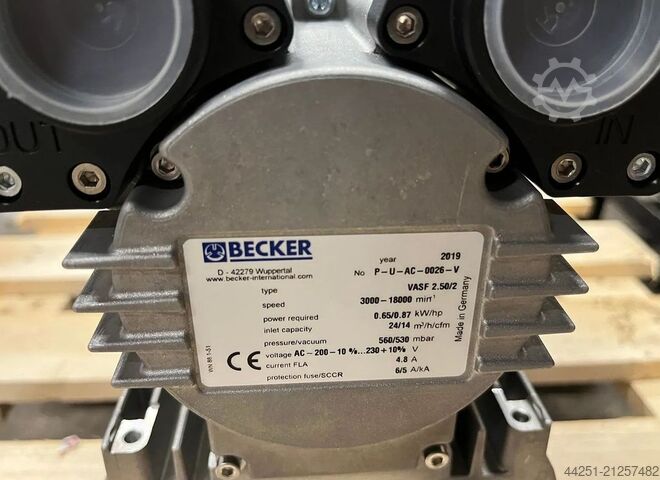 Bočni kanalni ventilator sa frekventnim regulatorom Becker VASF 2.50/2