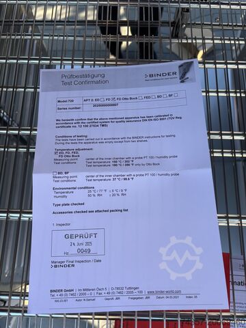 Binder FED 720 laboratory dryer Binder FED 720