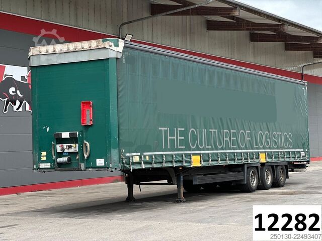 Nyitott ponyvás félpótkocsi SCHMITZ CARGOBULL SCB*S3T MegaTrailer Curtainsider Edscha