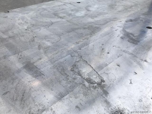 Straightening and welding plate made of steel, solid material; Machined steel plate from a tool fram  2980 x 1380 x 74