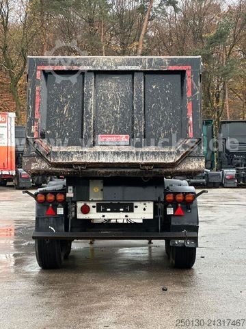 Kippers oplegger LANGENDORF SKS-HS 24/30 Kippmulde 25m³ / Stahl/ Liftachse/