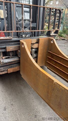 Front loader forklift LINDE H40 D mit Bellengreifer , klima
