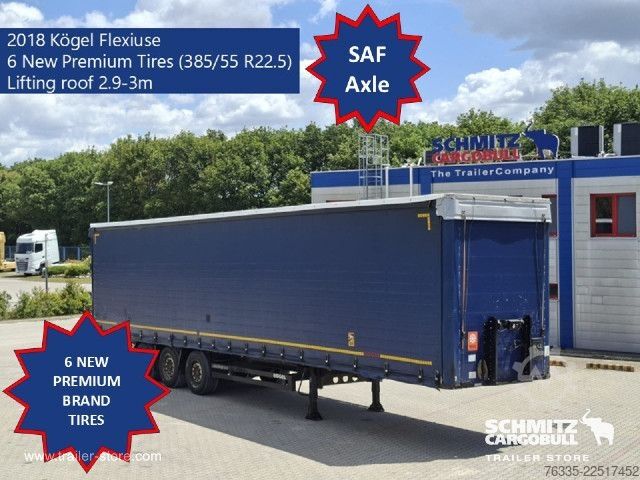 Semi-reboque aberto com lona Kögel Curtainsider Mega
