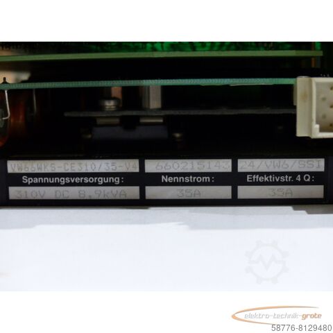 Seidel Bileşeni Seidel VW66WKS-CE310/35-V4 - VW66WKS-CE310 / 35-V4 Servoverstärker 8,9 kVA