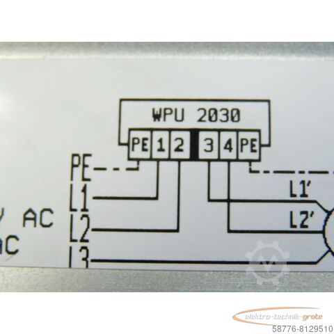 SEW Eurodrive-component SEW Eurodrive WPU 2030 Sanfsumschalter für polumschaltbare Motore