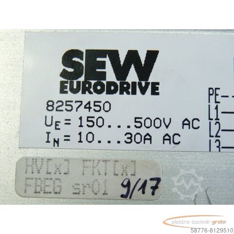 SEW Eurodrive-component SEW Eurodrive WPU 2030 Sanfsumschalter für polumschaltbare Motore