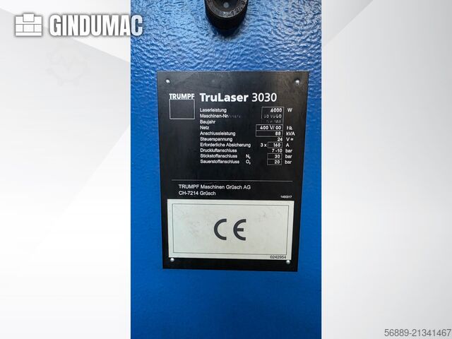 TRUMPF TruLaser 3030 TRUMPF TruLaser 3030