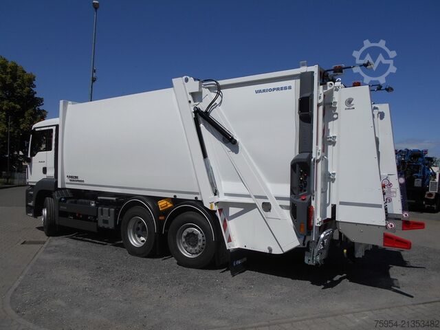 çöp kamyonu MAN TGS 26.330 6x2-2 BL / Faun Variopress