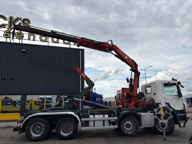 Crane Scania P 410 + FASSI F 165 - 2X EXT. + 8X4 + HAAKARM S...