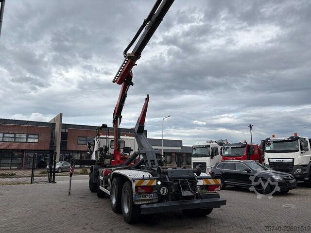 Crane Scania P 410 + FASSI F 165 - 2X EXT. + 8X4 + HAAKARM S...
