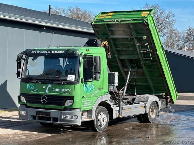 Tresidig tippbil MERCEDES-BENZ Atego 822K 4x2 MEILLER DSK & HIAB XS77 CI LK
